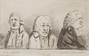 Batson, bankéř, Tulley, bankéř, pan Wood, radní, 69 Lombard Street, Cornhill, 1790 (pero, štětec a inkoust na papíře)