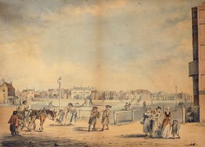 Brighton, ukazující obíhající knihovnu slečny Widgettové, Marlborough House, Castle Inn and Assembly Rooms a Marine Pavilion, 1792