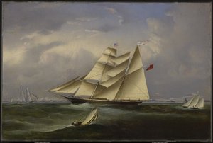 Oceánská nevěsta opouštějící Halifax Harbour, 1854 od John OBrien