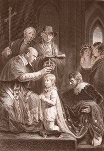 Korunovace Jindřicha VI., vyryla A.H. Payne od John Opie