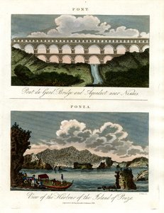 Historické mosty - Pont du Gard a přístav Ponza