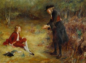 John Pettie - Kázání u cesty od John Pettie