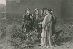 Scéna v Chrámové zahradě, Král Jindřich VI., První část od John Pettie