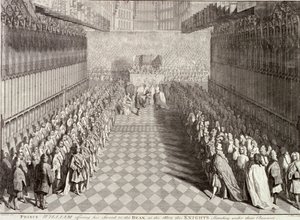 Korunovace Viléma III ve Westminsterském opatství, Londýn, 1689, c1689