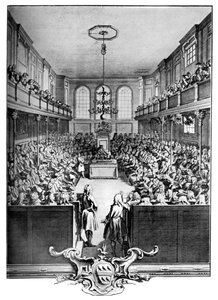 Interiér Dolní sněmovny, Westminster, Londýn, 1742, c1902-1905.