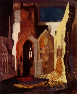 „Zřícenina od Johna Pipera harmonizující dekorativní rovnováhu“, 1949. od John Piper