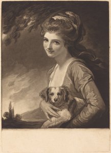 Lady Hamilton jako příroda, publikoval 1784. od John Raphael Smith