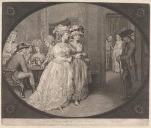 Promenáda v Carlisle House od John Raphael Smith