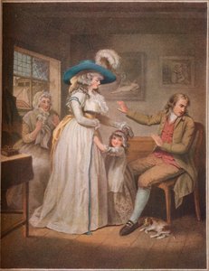 Ctnostný rodič. Laetitia se marně snaží rodiče usmířit své rodiče, 1789 od John Raphael Smith