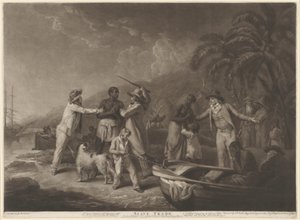 Trh s otroky od John Raphael Smith after George Morland
