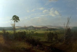 Pohled na Nottingham z Wilfordu, kolem roku 1850 od John Rawson Walker
