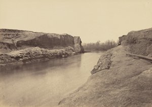 Dutch Gap Canal, James River., březen 1864