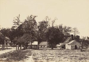 Mechanicsville, Virginia., duben 1865 (tisk alba připevněný na tkaný papír)