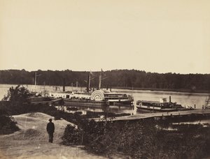 Medical Supply Boat Plauter, na Appomattox., leden 1865 (tisk alba na tkaném papíře)