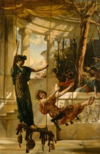 J.R.Weguelin, The Swing Festival / obraz, 1885