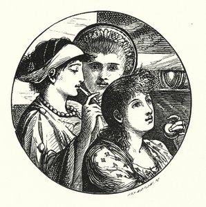 Minstrelové (rytina) od John Reinhard Weguelin