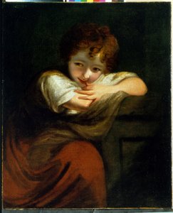 Malý kriminálník (Robinetta). Obraz sira Joshuy Reynoldse (1732-1792), olej na plátně. anglické umění