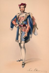 Frederick Child-Villiers v kostýmu pro královnu Viktorii Bal Costumé, 12. května 1842, 1843.