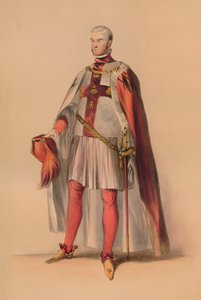 Host v kostýmu pro královnu Viktorii Bal Costumé, 12. května 1842, 1843.