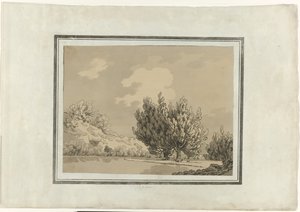 Topol od John Robert Cozens (signed by artist)