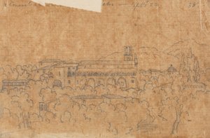 Klášter v La Cava u Vietri, 22. září od John Robert Cozens