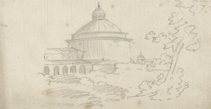 Ariccia (grafit na papíře) od John Robert Cozens