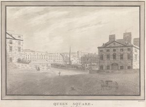 Koupel: Queen Square od John Robert Cozens