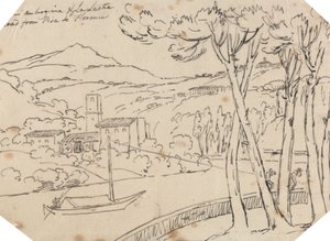 Mezi Ambrogianou a La Lastra od John Robert Cozens