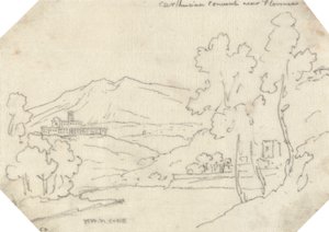 Kartuziánský klášter nedaleko Florencie od John Robert Cozens
