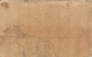 Zámek Granatello, Portici, 23. srpna od John Robert Cozens