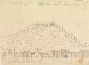 Klášter Monte Olivetto u Florencie od John Robert Cozens