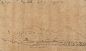 Pevnost v Boschetto, Portici, 26. srpna od John Robert Cozens