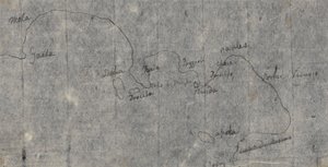 Mapa Neapolského zálivu od John Robert Cozens