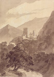 V Grisonu (pero a tuš, akvarel na papíře) od John Robert Cozens