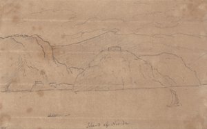 Ostrov Nisida od John Robert Cozens