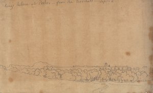 Královský palác v Portici z Boschetta, 2. září. od John Robert Cozens