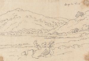 Jezero Vico od John Robert Cozens