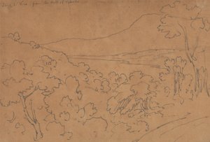 Lago di Vico z kopce Viterbo od John Robert Cozens