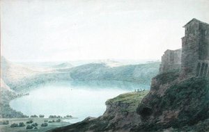 Jezero Nemi od John Robert Cozens