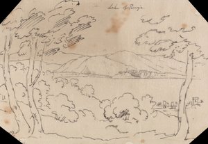 Perugijské jezero od John Robert Cozens