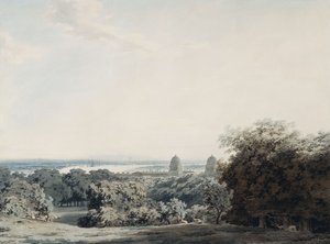 Londýn z Greenwich Hill, od John Robert Cozens