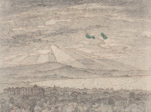 Neapol z vily sira Williama Hamiltona, Portici od John Robert Cozens