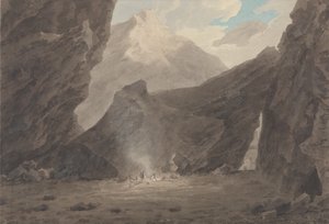 Poblíž Chiavenny v Grisonu od John Robert Cozens