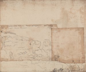 Poblíž Terraciny mezi Římem a Neapolí, říjen 1777 od John Robert Cozens