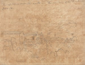 Část Padovy z hradeb od John Robert Cozens