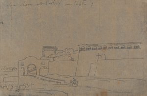Pobřeží moře v Portici, 7. září od John Robert Cozens