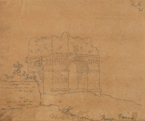 Janův chrám od John Robert Cozens