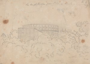 Amfiteátr při pohledu z S. Pietro in Vinculo od John Robert Cozens