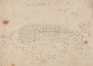 Amfiteátr z pohledu od náměstí S. Pietro in Vinculo od John Robert Cozens