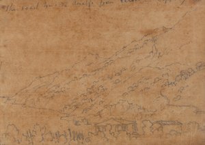 Pobřeží směrem k Amalfi z Vietri, 19. září od John Robert Cozens